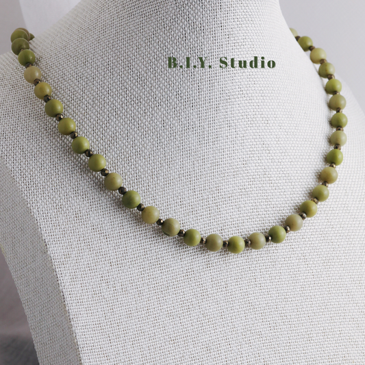 Prism Gem | Moss Vein・Necklace 3