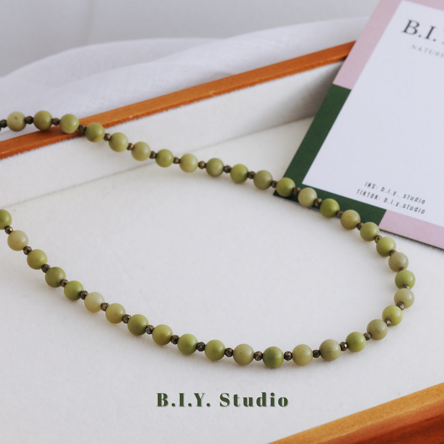 Prism Gem | Moss Vein・Necklace 3