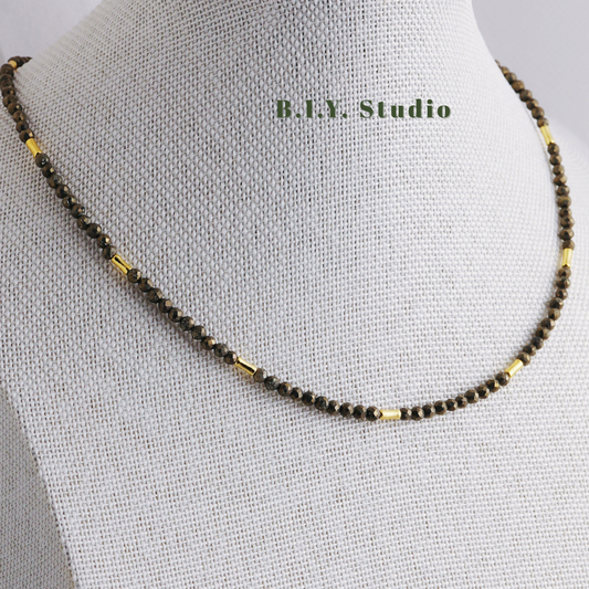 Prism Gem | Moss Vein・Necklace 1