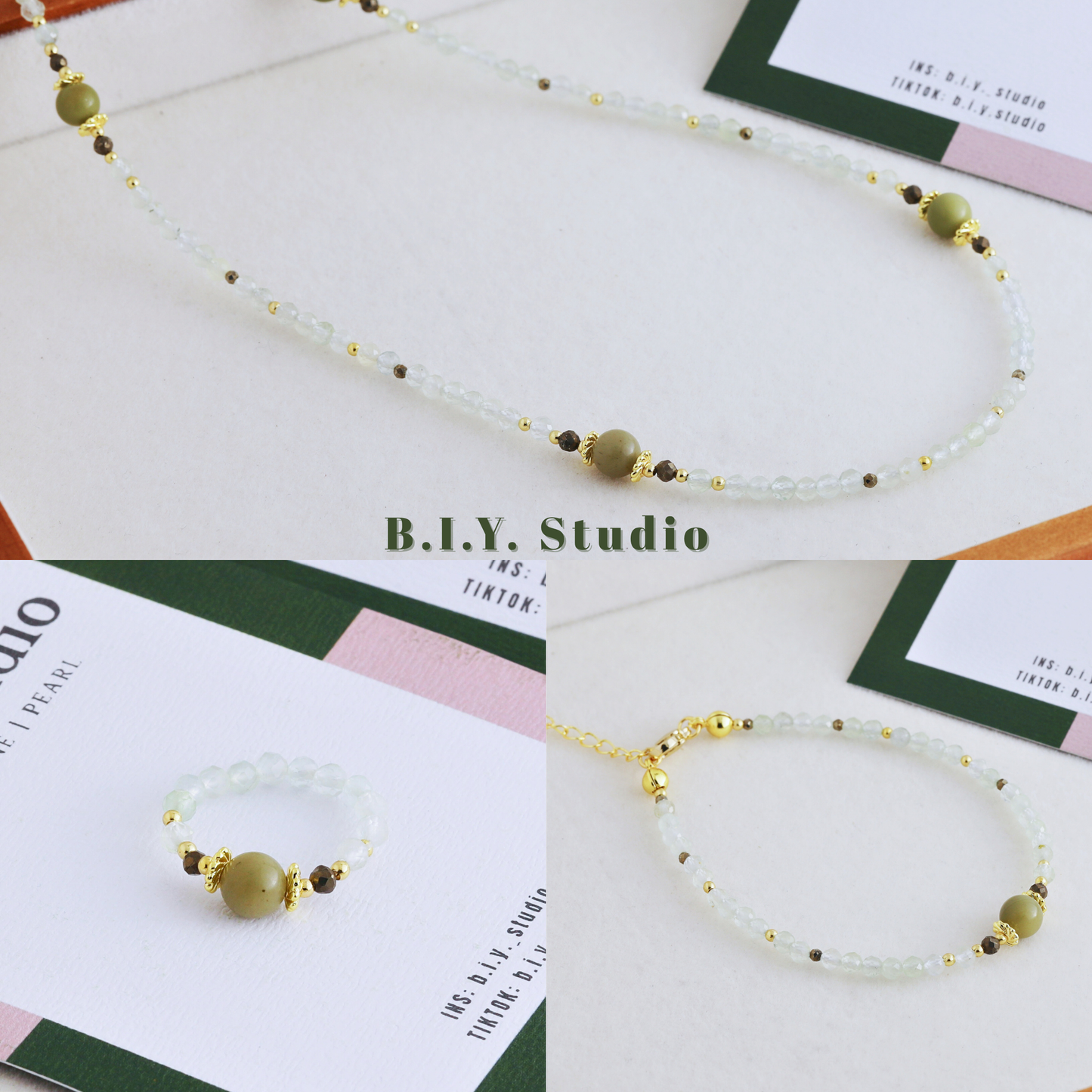 Prism Gem | Moss Vein・Necklace 2