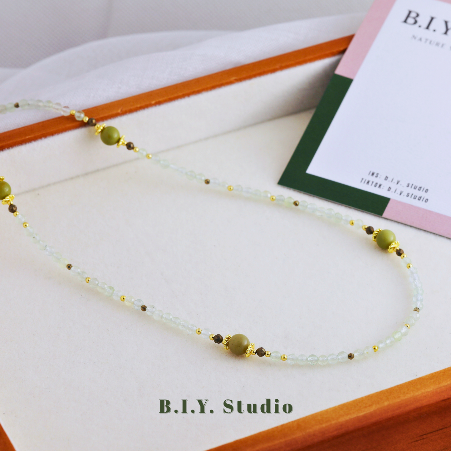 Prism Gem | Moss Vein・Necklace 2