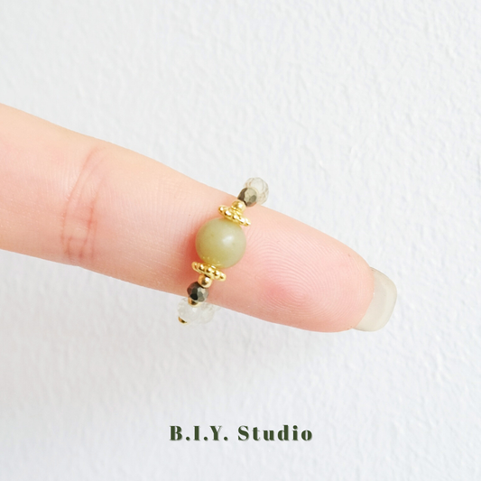 Prism Gem | Moss Vein・Ring 2