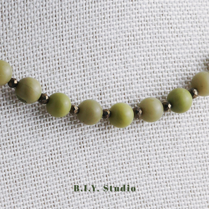 Prism Gem | Moss Vein・Necklace 3