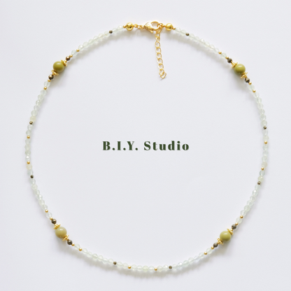 Prism Gem | Moss Vein・Necklace 2