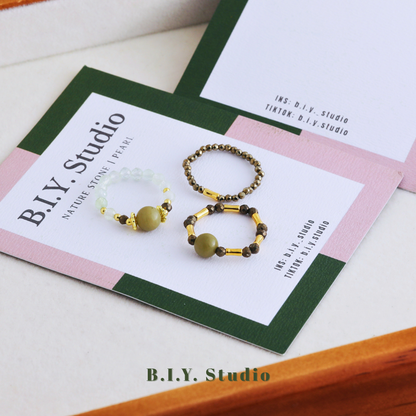 Prism Gem | Moss Vein・Ring 2