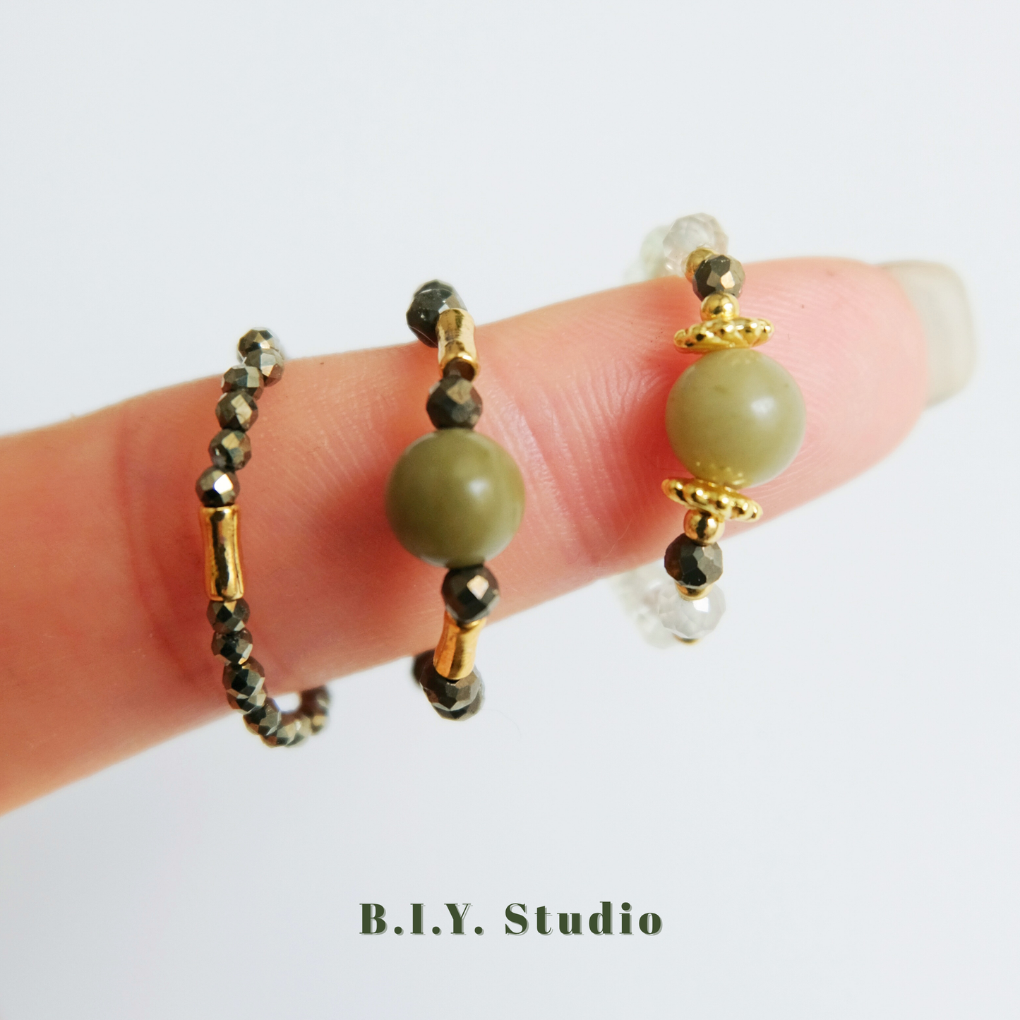 Prism Gem | Moss Vein・Ring 2