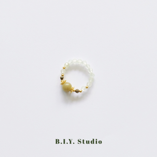 Prism Gem | Moss Vein・Ring 2